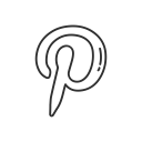 brand, label, logo, pinterest svg vector icon