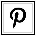 logo, media, pinterest, social svg vector icon