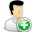 add, male, man, user icon