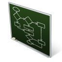 chart, flow icon