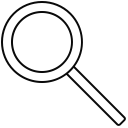 loupe, search svg vector icon