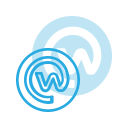 logo, media, social, workplace svg vector icon