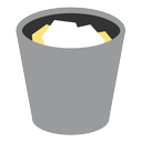appicns, full, trash icon