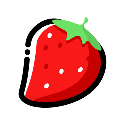 Strawberry svg vector icon