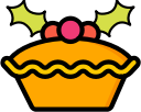 christmas, mince, pie, xmas svg vector icon