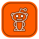 media, reddit, social svg vector icon