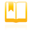 book, bookmark, open, yellow icon