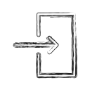 enter, login, productivity, shape, social svg vector icon