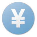 blue, currency, yuan icon