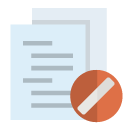 curriculum,cancel icon