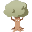 cartoon, character, creature, fantasy, treant, tree, wood svg vector icon