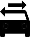 driving, swap svg vector icon