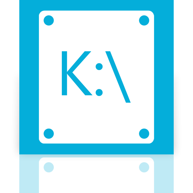 k, mirror icon
