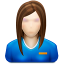 female, user icon