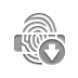 fingerprint,reader,down icon