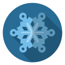 blue, christmas, frost, snow, snowflake, winter, xmas svg vector icon