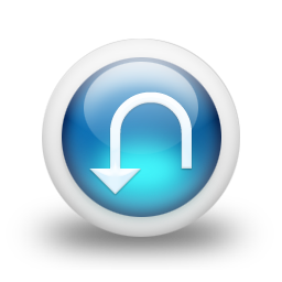 glossy,blue,orb icon