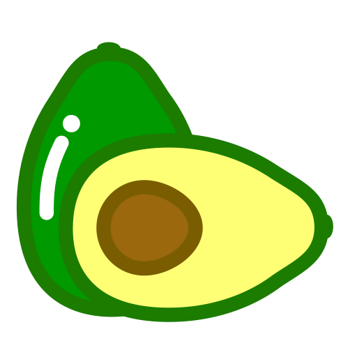 Avocado svg vector icon