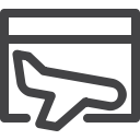 airplane, brosing, internet, landing, page, seo svg vector icon