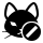 cat,cancel icon