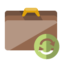 briefcase,refresh icon