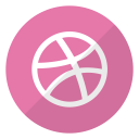 content, creations, dribbble, logo, media, website svg vector icon