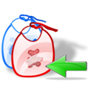 bib,back,left,prev,backward,previous,arrow icon