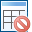delete, table icon