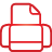 basic, printer, red icon