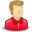 user,red,account,profile,people,human icon