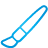 basic, blue, brush icon