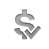 currency,sign,dollar,checkmark icon