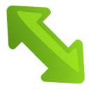 arrow,diagleft icon