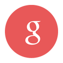 circular, g, google, modern, red icon