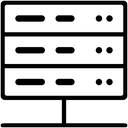 connection, internet, network, server icon