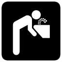 drinking, fountain svg vector icon