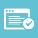 checked, content, data, marked, webpage, window svg vector icon