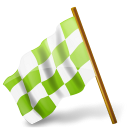 base, chartreuse, chequered, flag, hats, left, map, marker icon