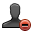 remove, user icon