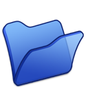 blue, folder icon