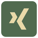 media, social, xing svg vector icon
