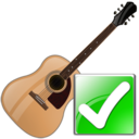 guitar,ok,instrument,right,yes,correct,next,forward,arrow icon
