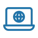internet, line, notebook svg vector icon