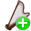 arpa,add,instrument,plus icon