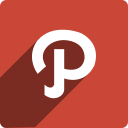 media, path, shadow, social, square svg vector icon