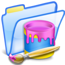 folder, paint icon