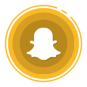 snapchat, social media svg vector icon