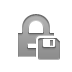 lock,diskette icon