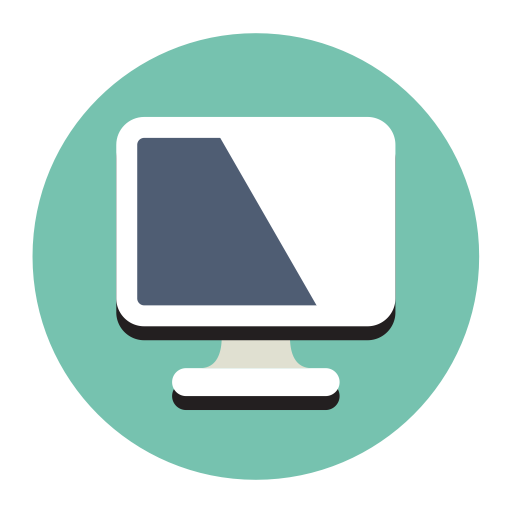 Computer svg vector icon