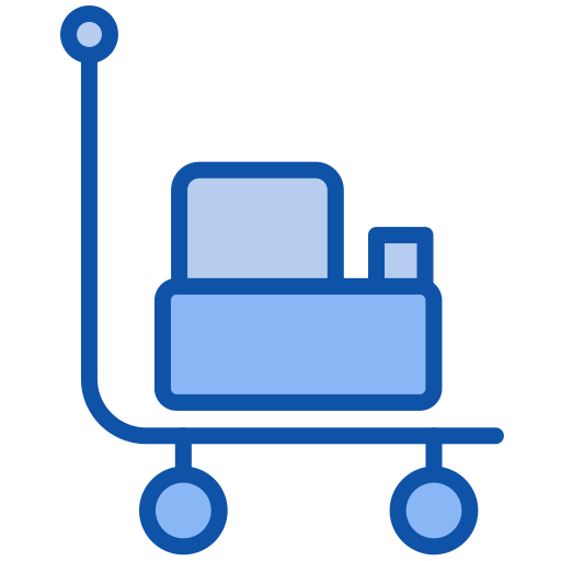 Luggage Cart svg vector icon